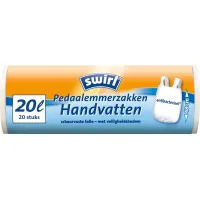 Swirl pedaal emmerzakken 20 liter met handvat